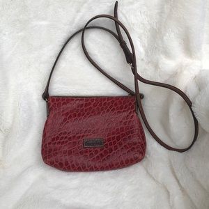 Dooney & Bourke Red gator Crossbody Pouchette